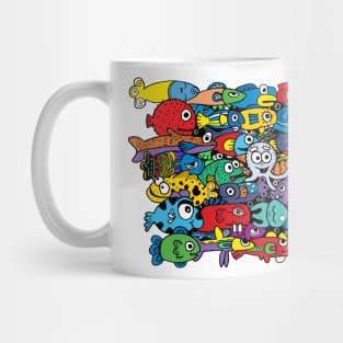 doodle marine life Mug